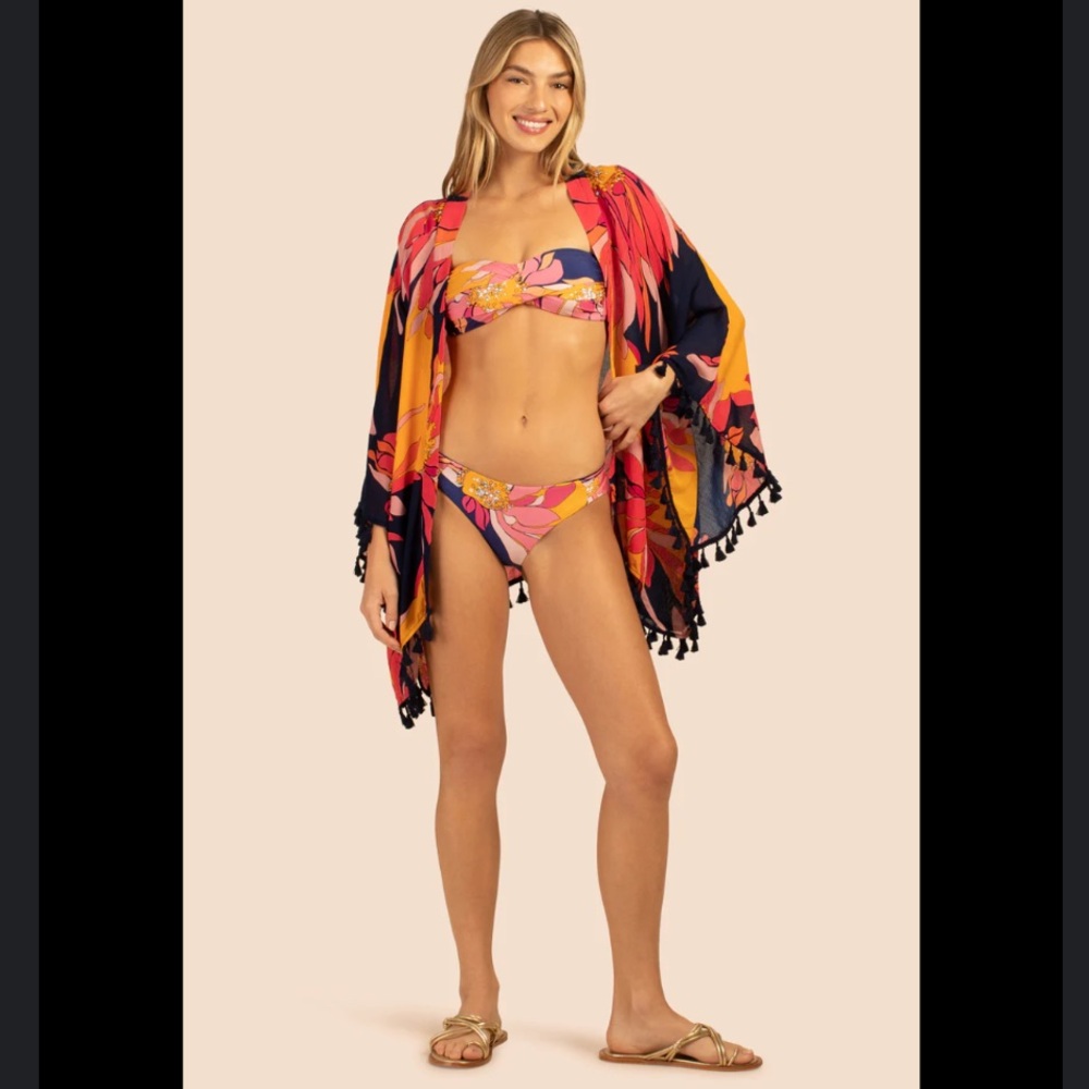 TRINA TURK Breeze Kimono Beach Coverup O/S